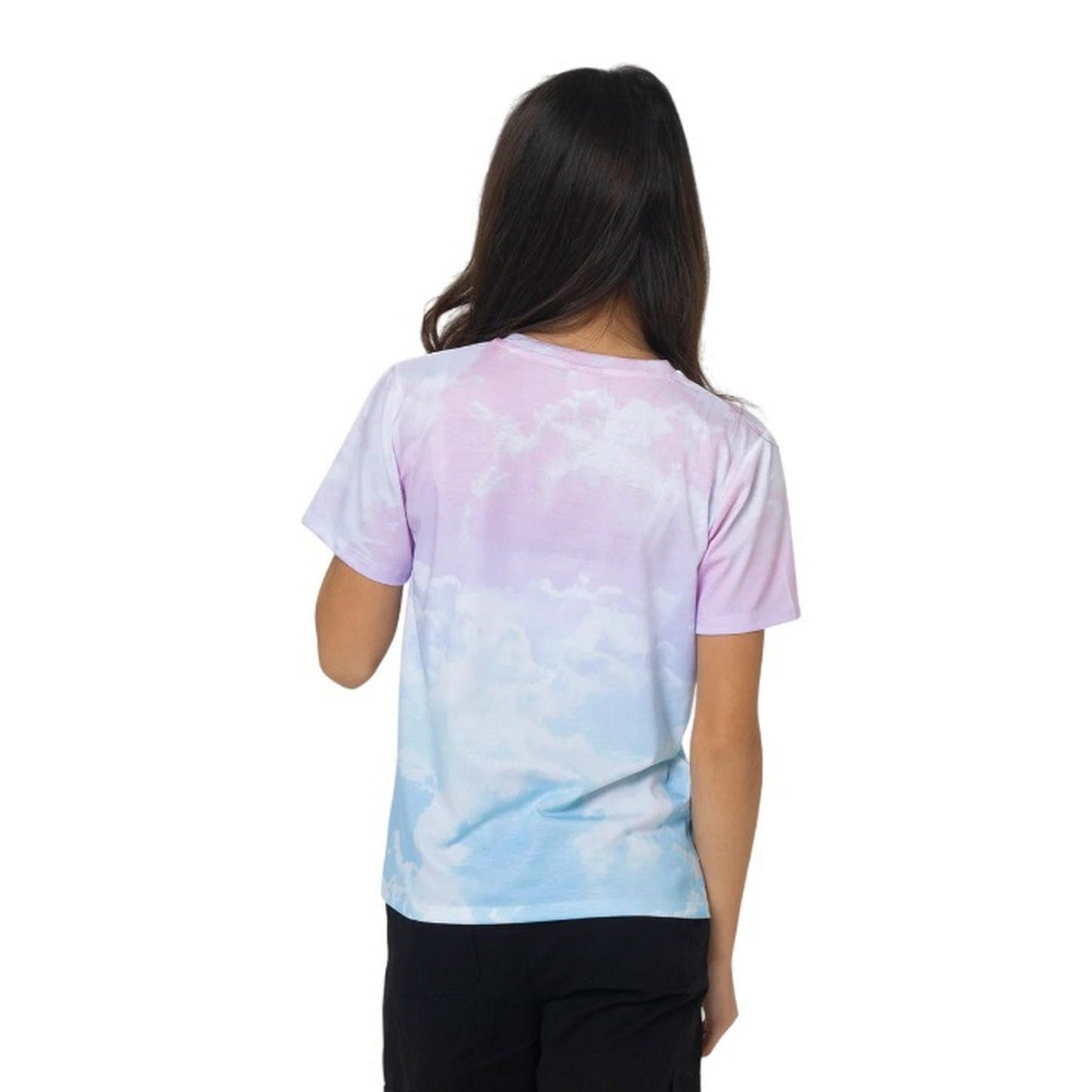 Multicoloured - Back - Hype Girls Pastel Clouds T-Shirt