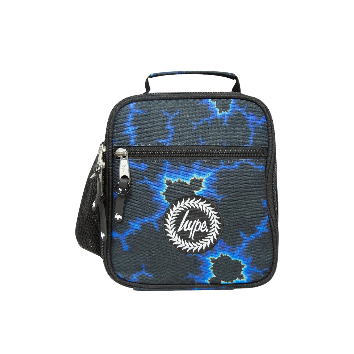 Black-Blue - Front - Hype Lightning Lunch Bag
