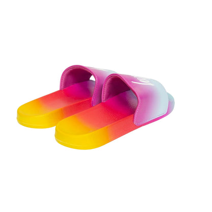 Multicoloured - Back - Hype Girls Ibiza Sun Fade Script Sliders