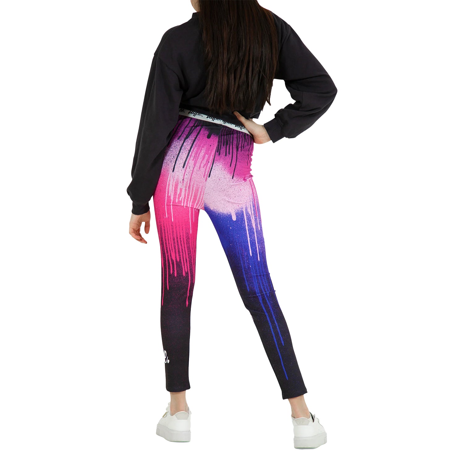Multicoloured - Back - Hype Girls Drips Leggings