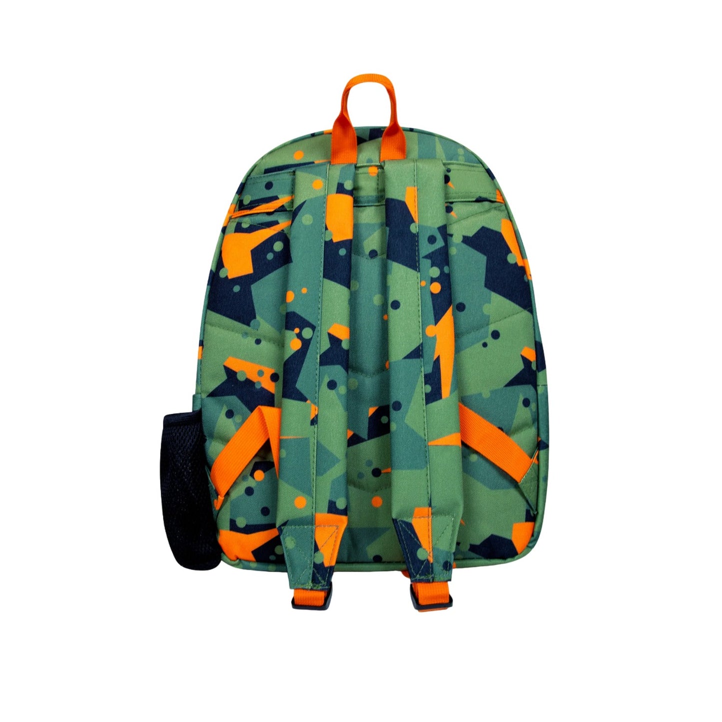Green-Orange - Back - Hype Iconic Geo Camo Backpack