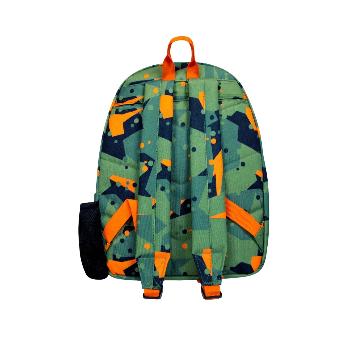 Green-Orange - Back - Hype Iconic Geo Camo Backpack