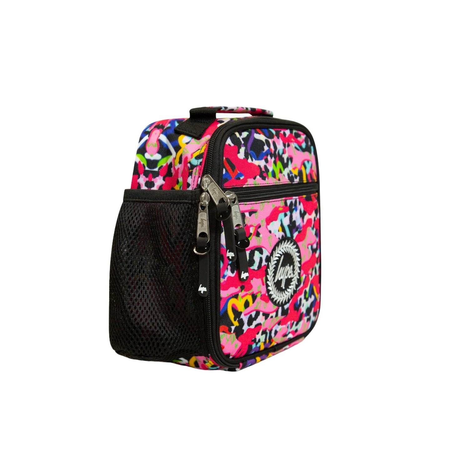 Pink - Side - Hype Patterned Lunch Bag