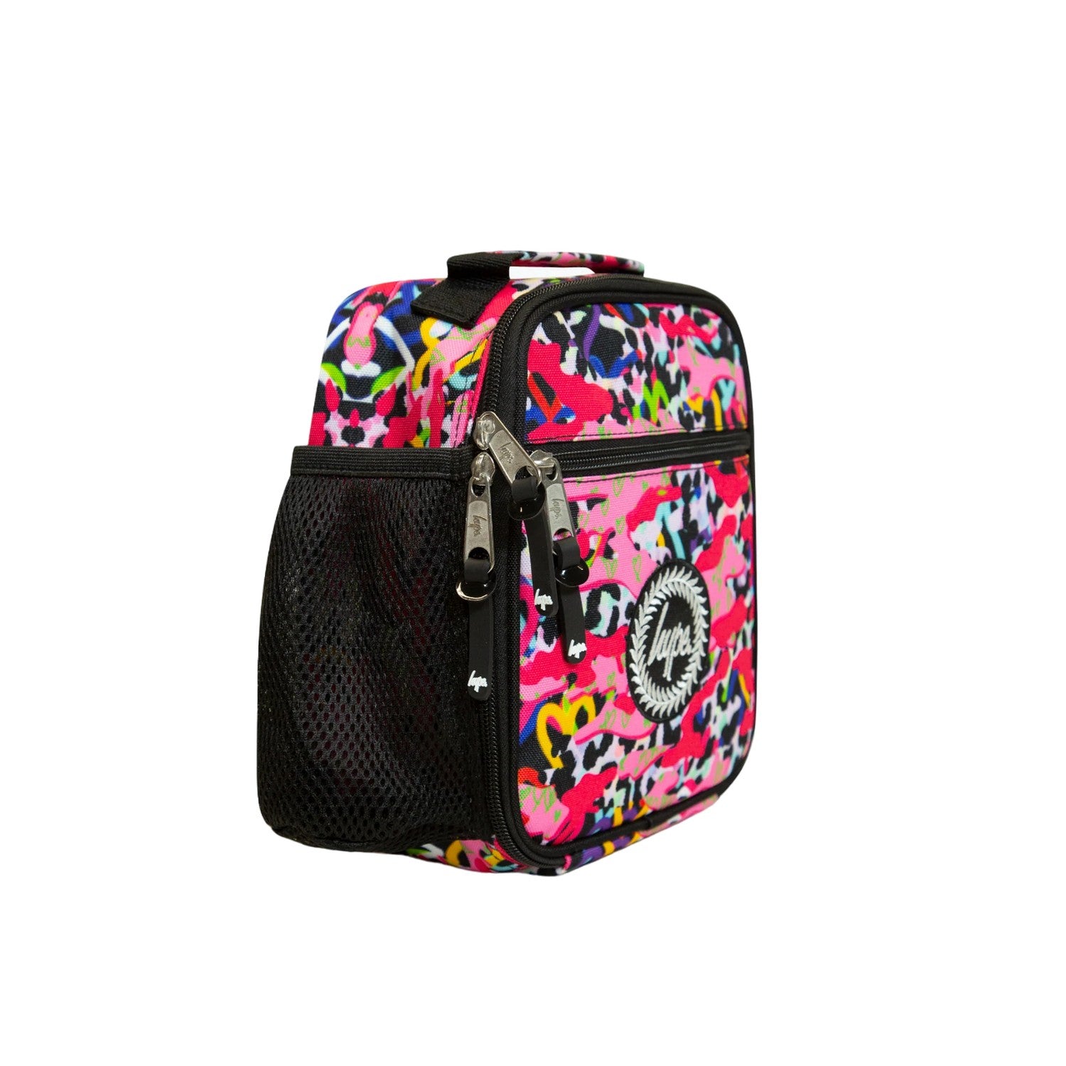 Pink - Side - Hype Patterned Lunch Bag