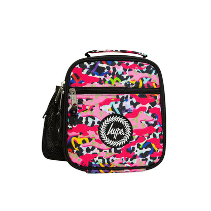 Pink - Front - Hype Patterned Lunch Bag