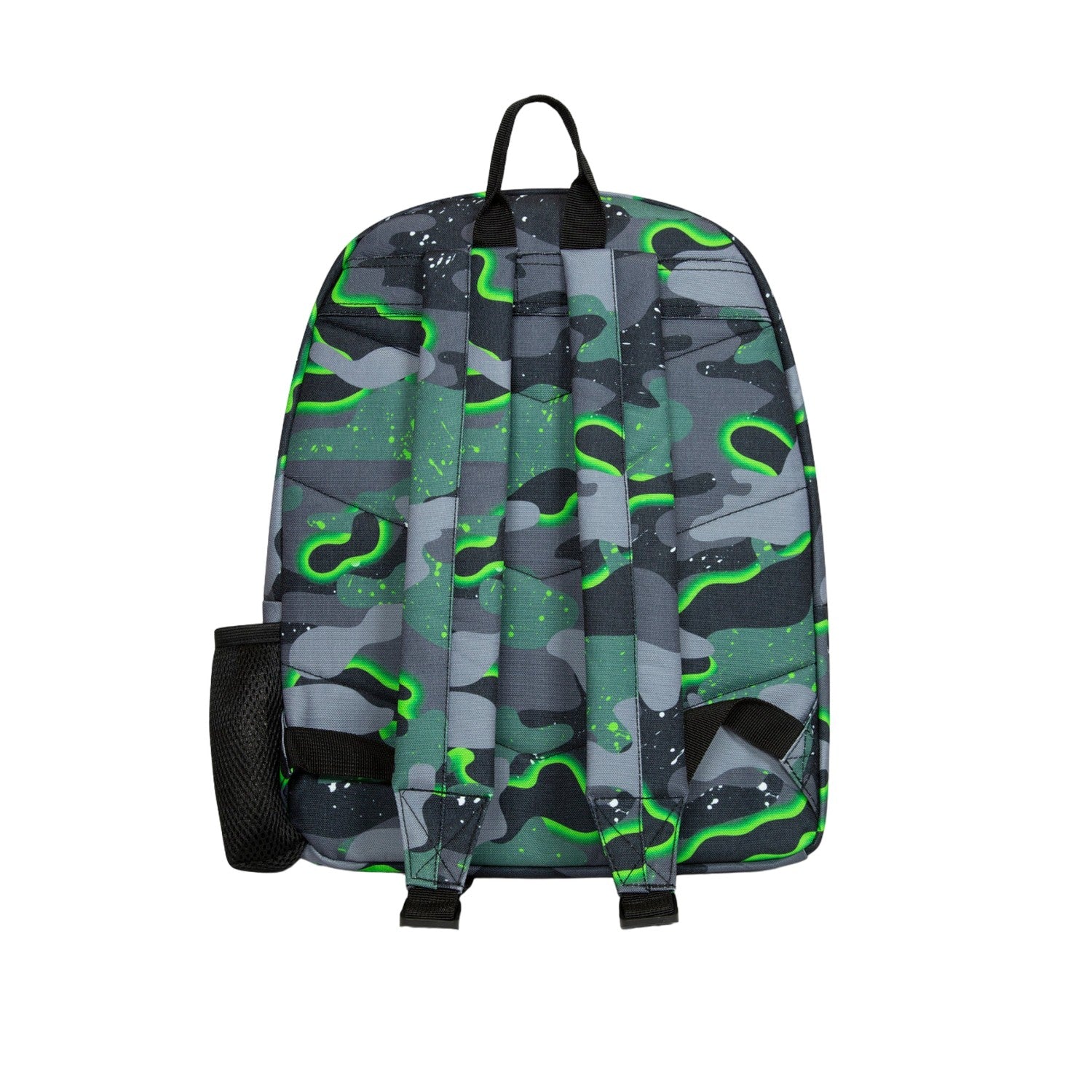 Green-Black-Grey - Back - Hype Glow Camo Backpack