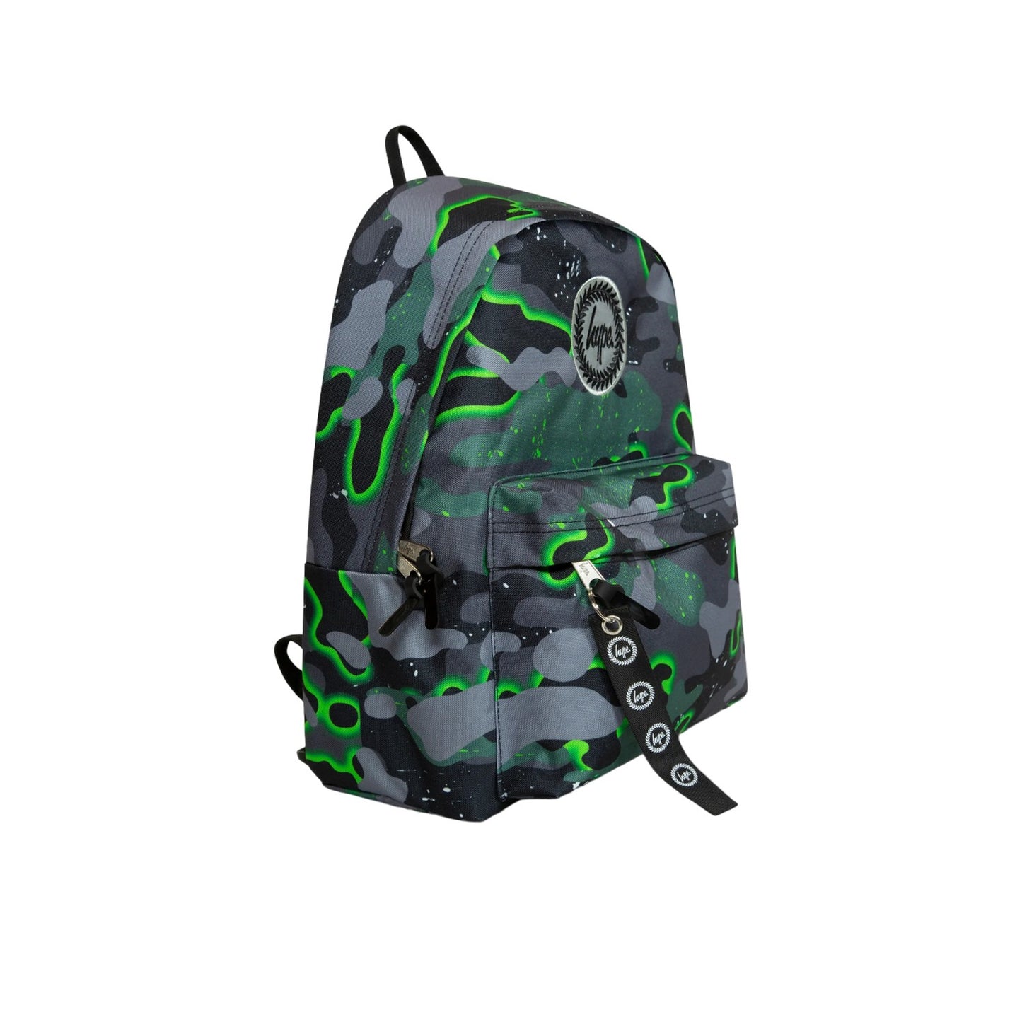 Green-Black-Grey - Side - Hype Glow Camo Backpack