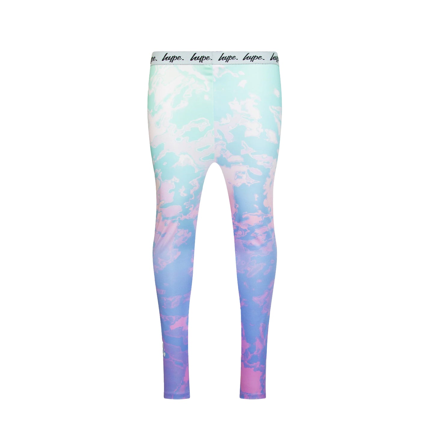 Multicoloured - Back - Hype Girls Pastel Tie Dye Leggings