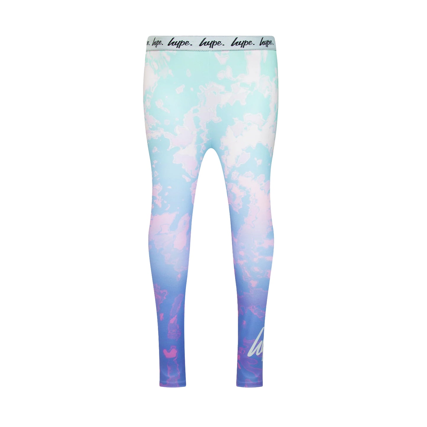 Multicoloured - Front - Hype Girls Pastel Tie Dye Leggings