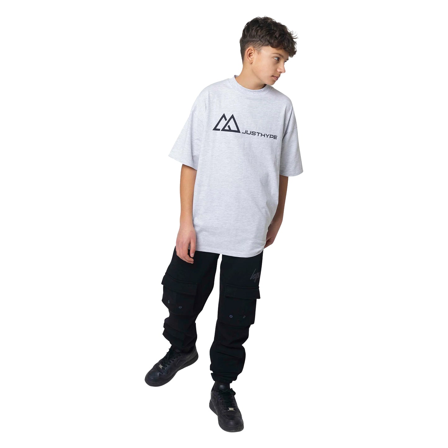 Grey Marl - Lifestyle - Hype Boys Oversized Outdoor T-Shirt