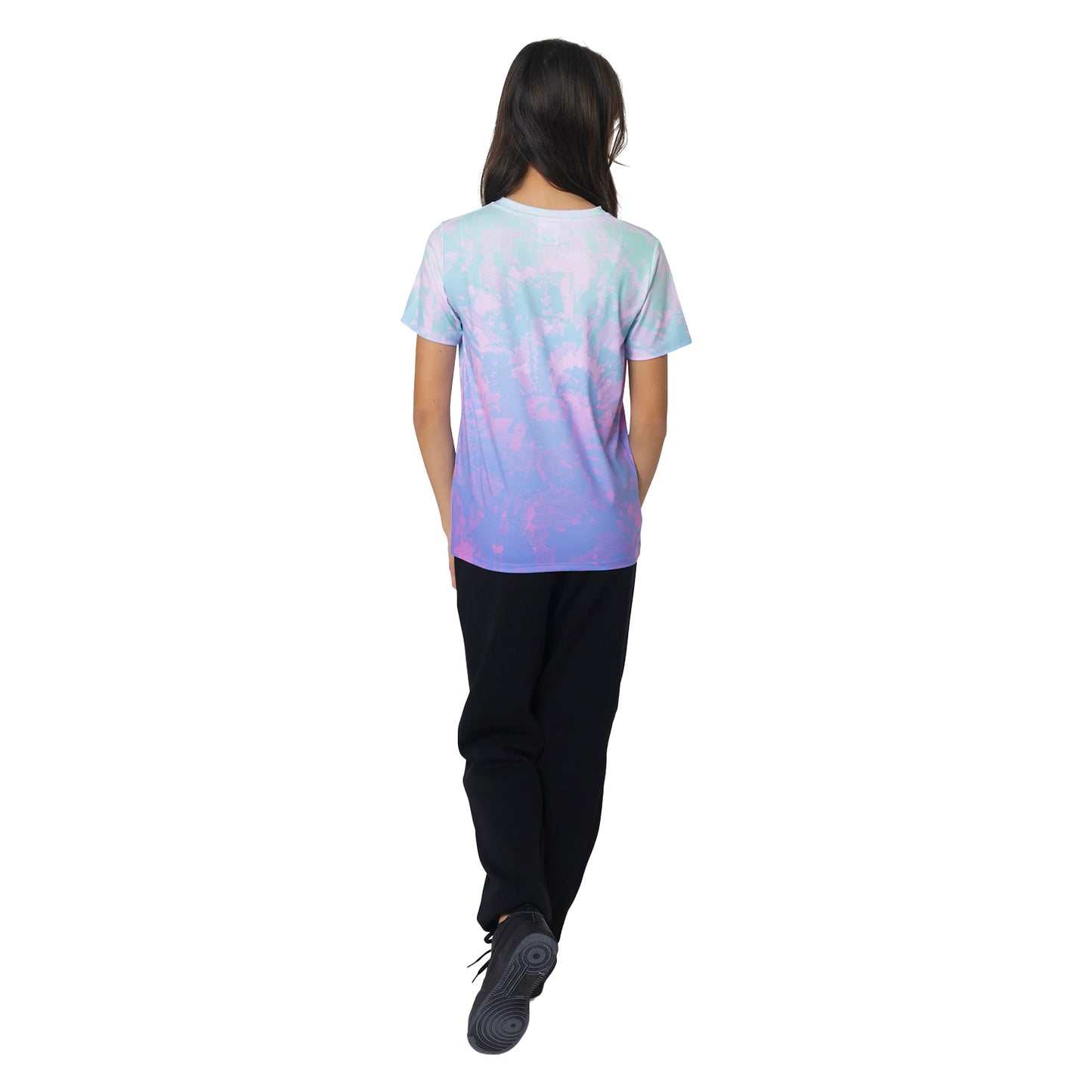 Multicoloured - Back - Hype Girls Pastel Tie Dye T-Shirt