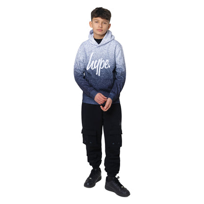 Black-White - Lifestyle - Hype Boys Speckle Fade Hoodie