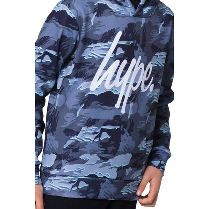 Multicoloured - Back - Hype Boys Gloom Camo Hoodie