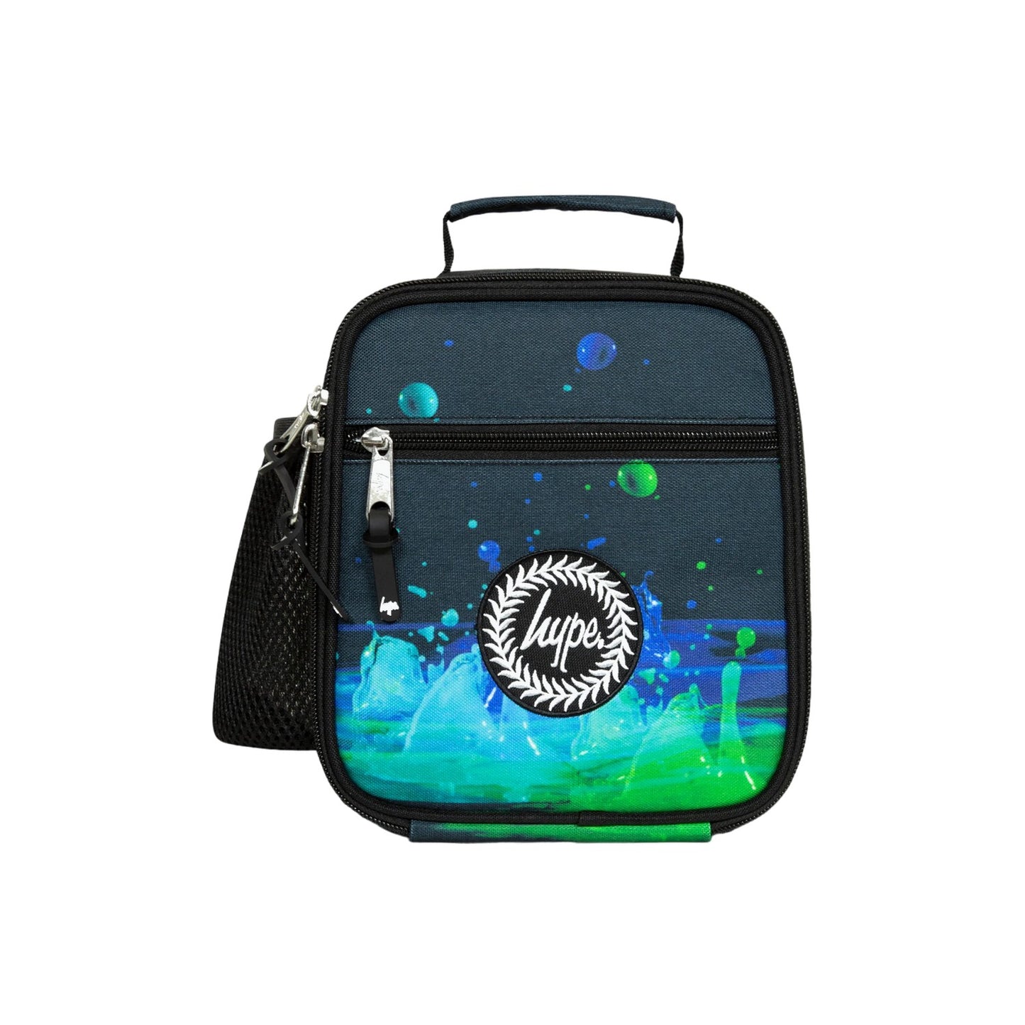 Black-Blue-Green - Front - Hype 3D Droplets Lunch Box