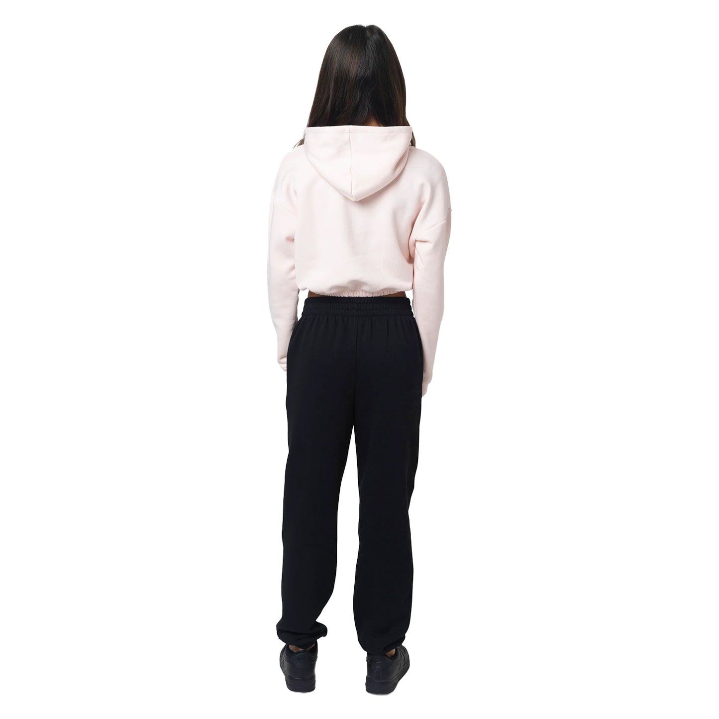Pink - Pack Shot - Hype Girls Scribble Crop Hoodie