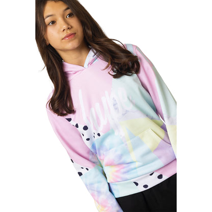 Multicoloured - Side - Hype Girls Pastel Collage Hoodie