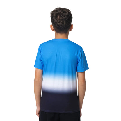 Blue-White-Black - Back - Hype Boys Changing Skies Fade T-Shirt