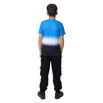 Blue-White-Black - Lifestyle - Hype Boys Changing Skies Fade T-Shirt