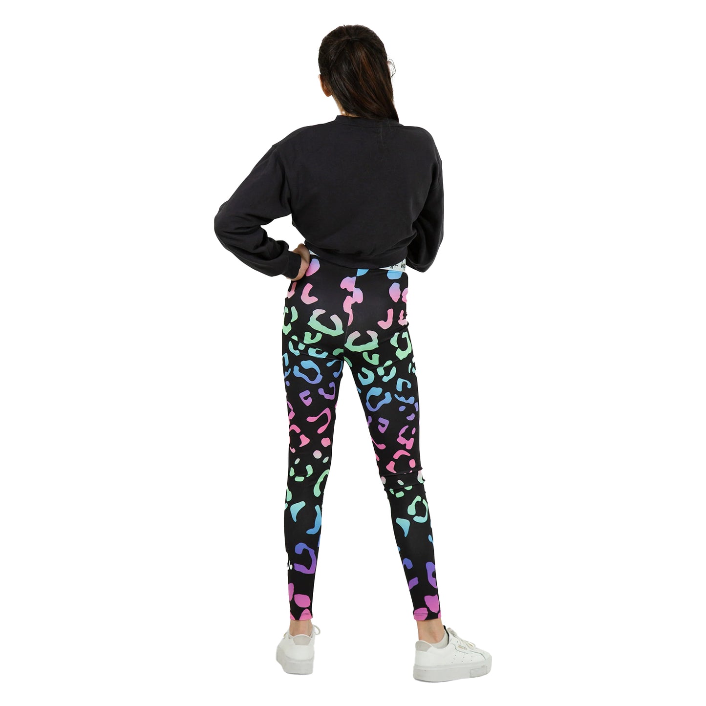 Multicoloured - Pack Shot - Hype Girls Gradient Leopard Leggings
