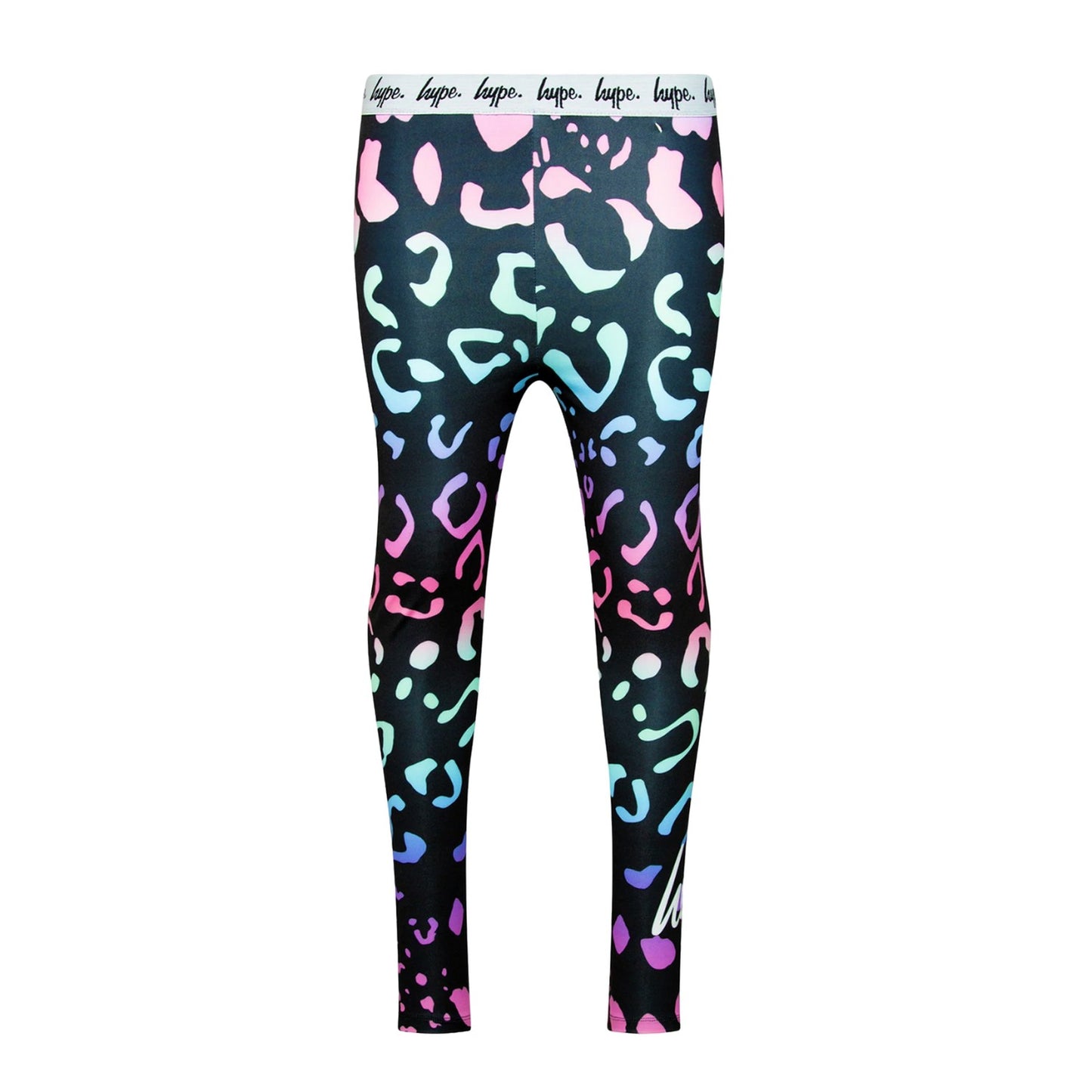 Multicoloured - Front - Hype Girls Gradient Leopard Leggings