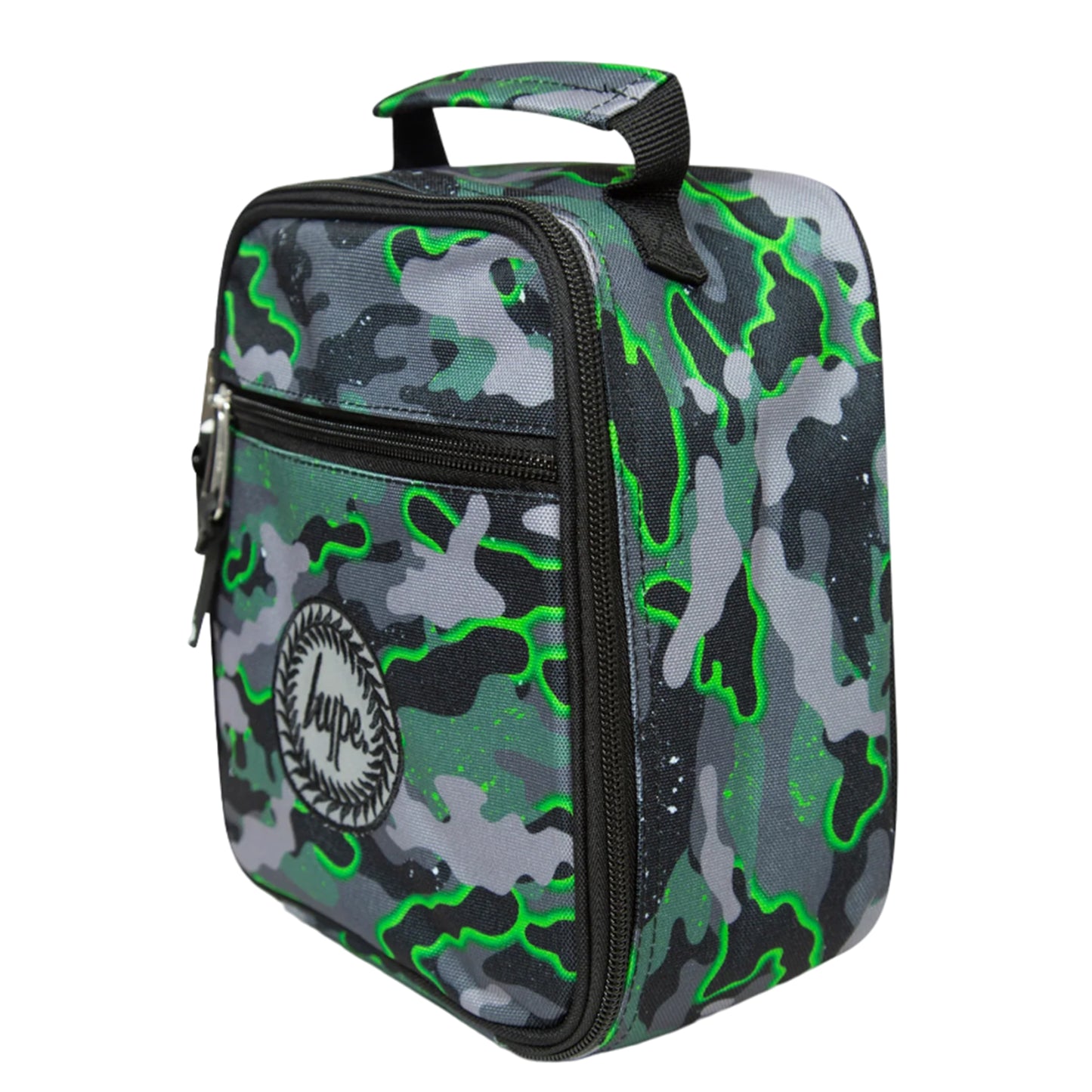 Green-Black-Grey - Side - Hype Glow Camo Lunch Box