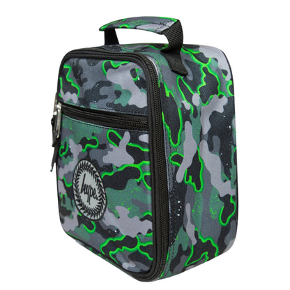 Green-Black-Grey - Side - Hype Glow Camo Lunch Box