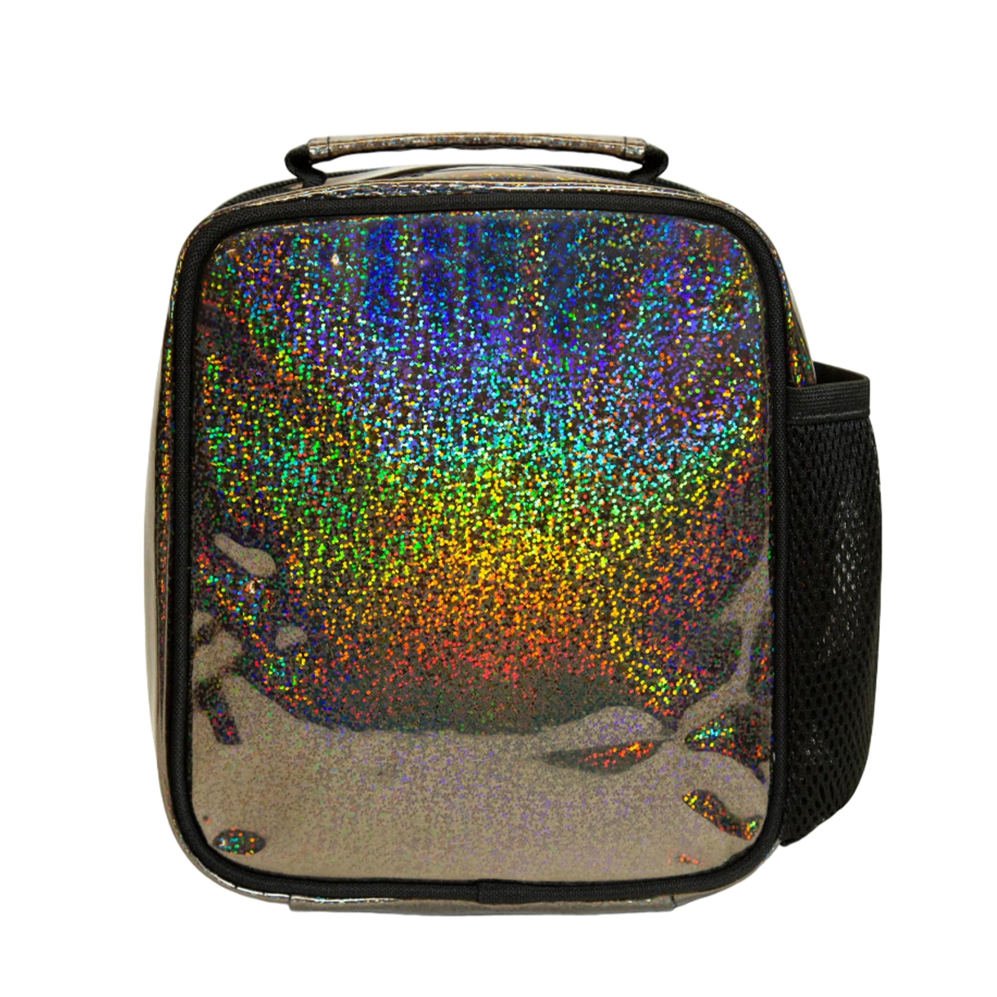 Black - Back - Hype Holo Glitter Lunch Bag