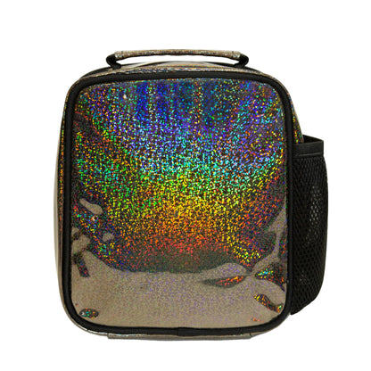 Black - Back - Hype Holo Glitter Lunch Bag
