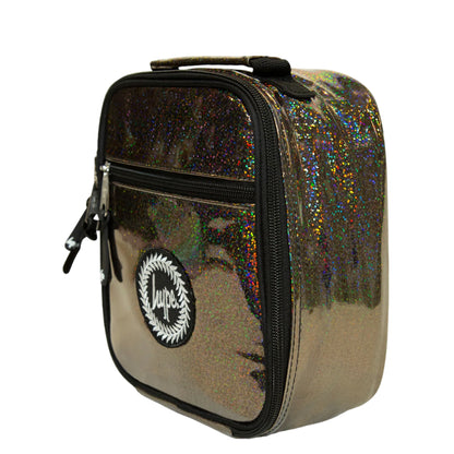 Black - Side - Hype Holo Glitter Lunch Bag