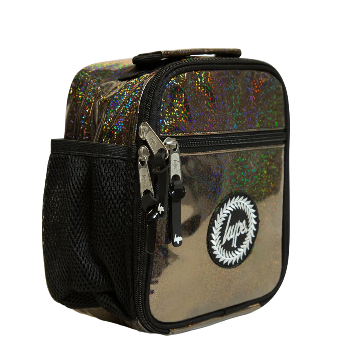 Black - Lifestyle - Hype Holo Glitter Lunch Bag