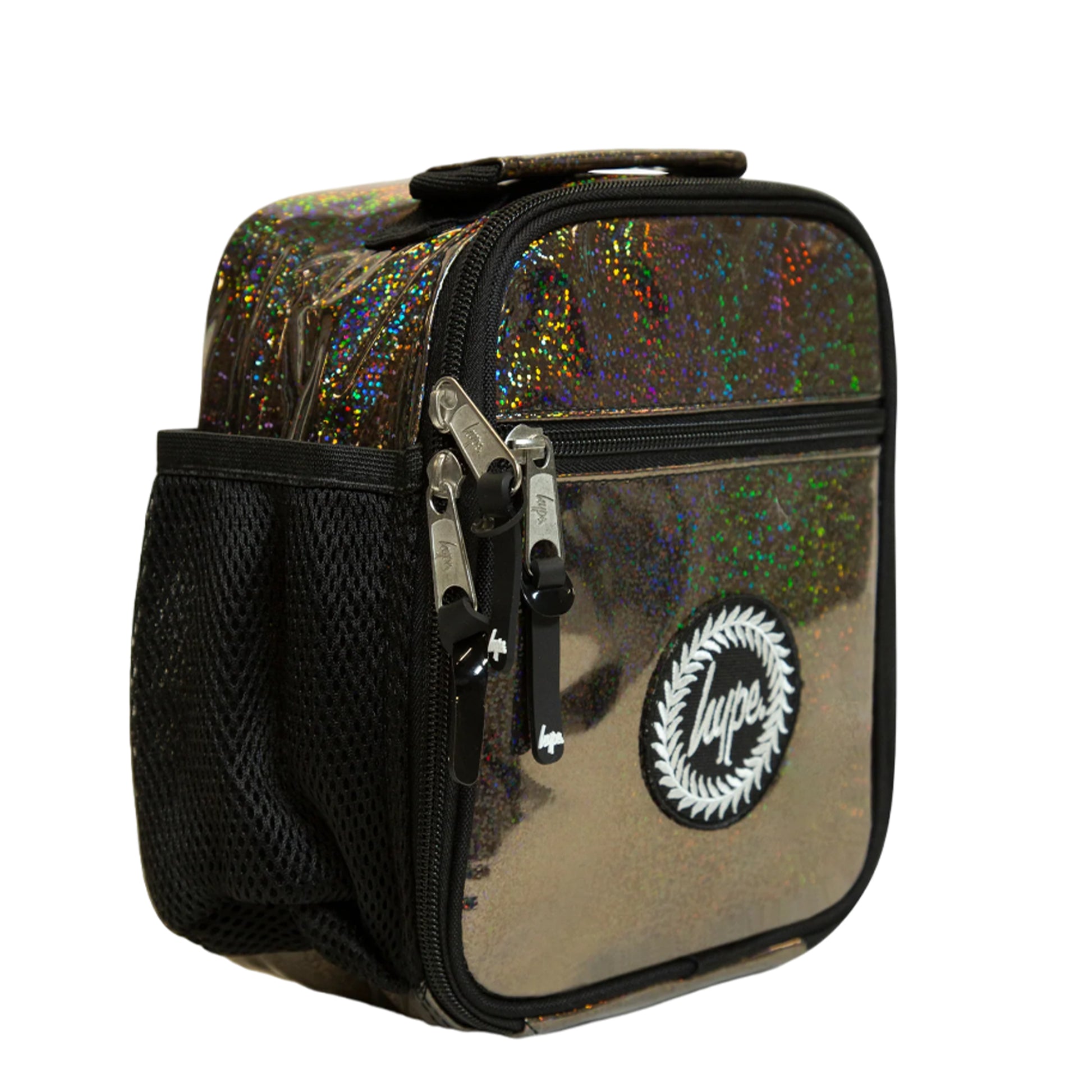 Black - Lifestyle - Hype Holo Glitter Lunch Bag