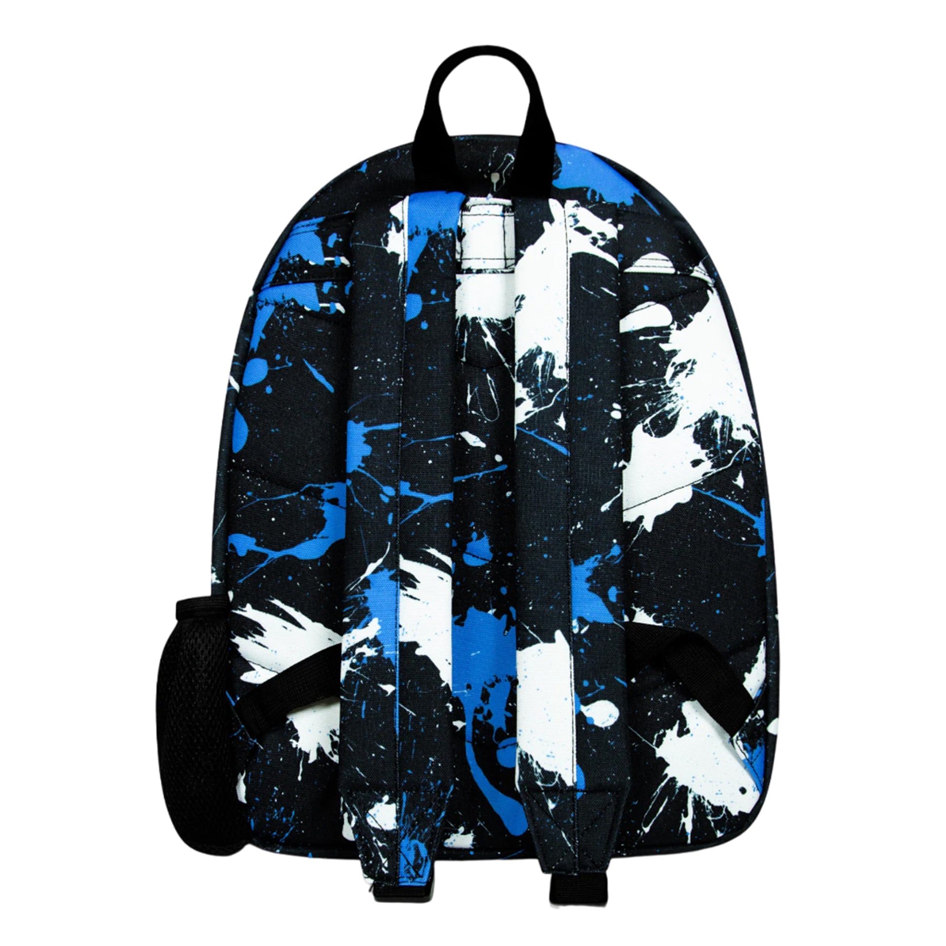 Black-Blue-White - Back - Hype Iconic Paint Splatter Backpack