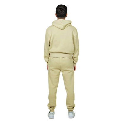 Sand - Back - Hype Unisex Adult Continu8 Boxy Hoodie