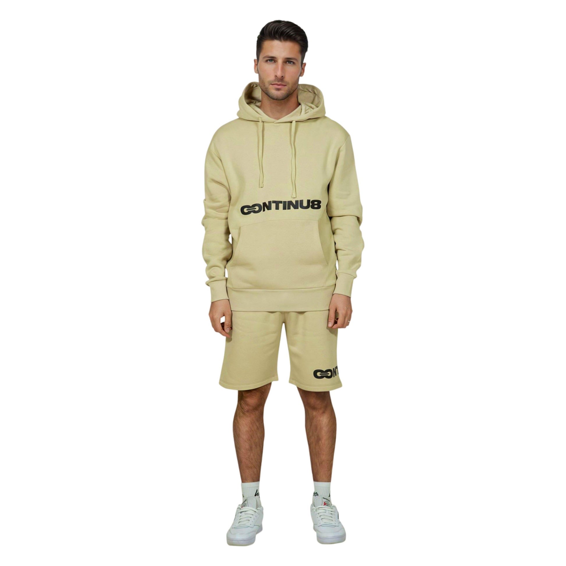 Sand - Side - Hype Unisex Adult Continu8 Boxy Hoodie