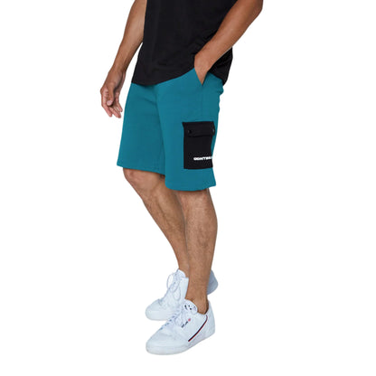 Teal - Front - Hype Unisex Adult Continu8 Cargo Pocket Shorts