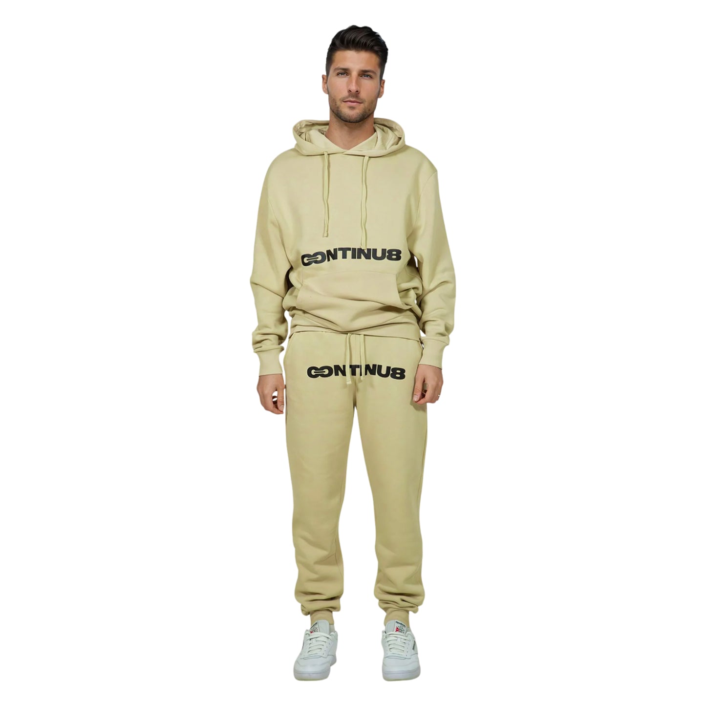 Sand - Side - Hype Unisex Adult Continu8 Boxy Jogging Bottoms
