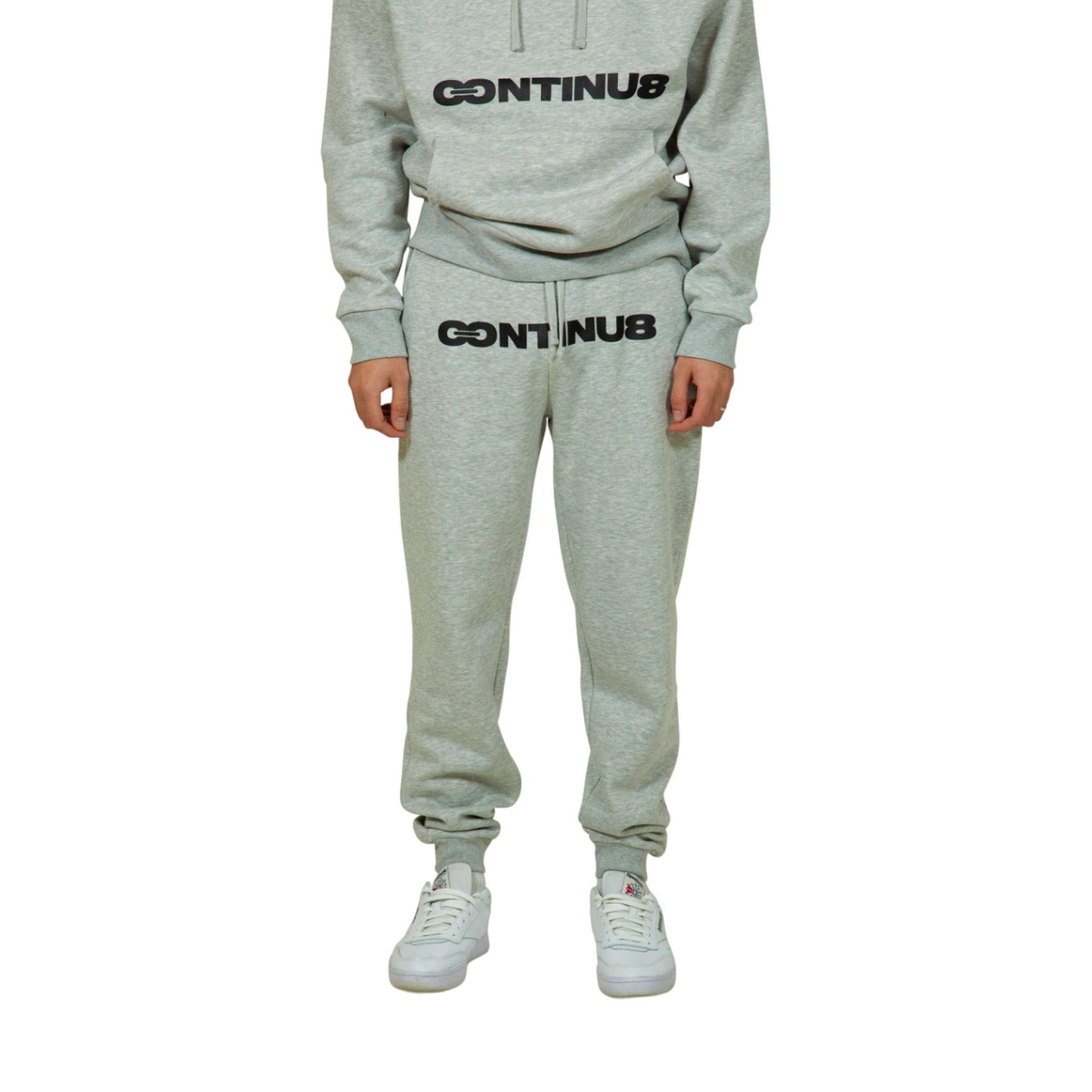 Grey - Front - Hype Unisex Adult Continu8 Boxy Jogging Bottoms