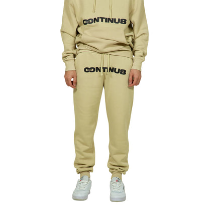 Sand - Front - Hype Unisex Adult Continu8 Boxy Jogging Bottoms