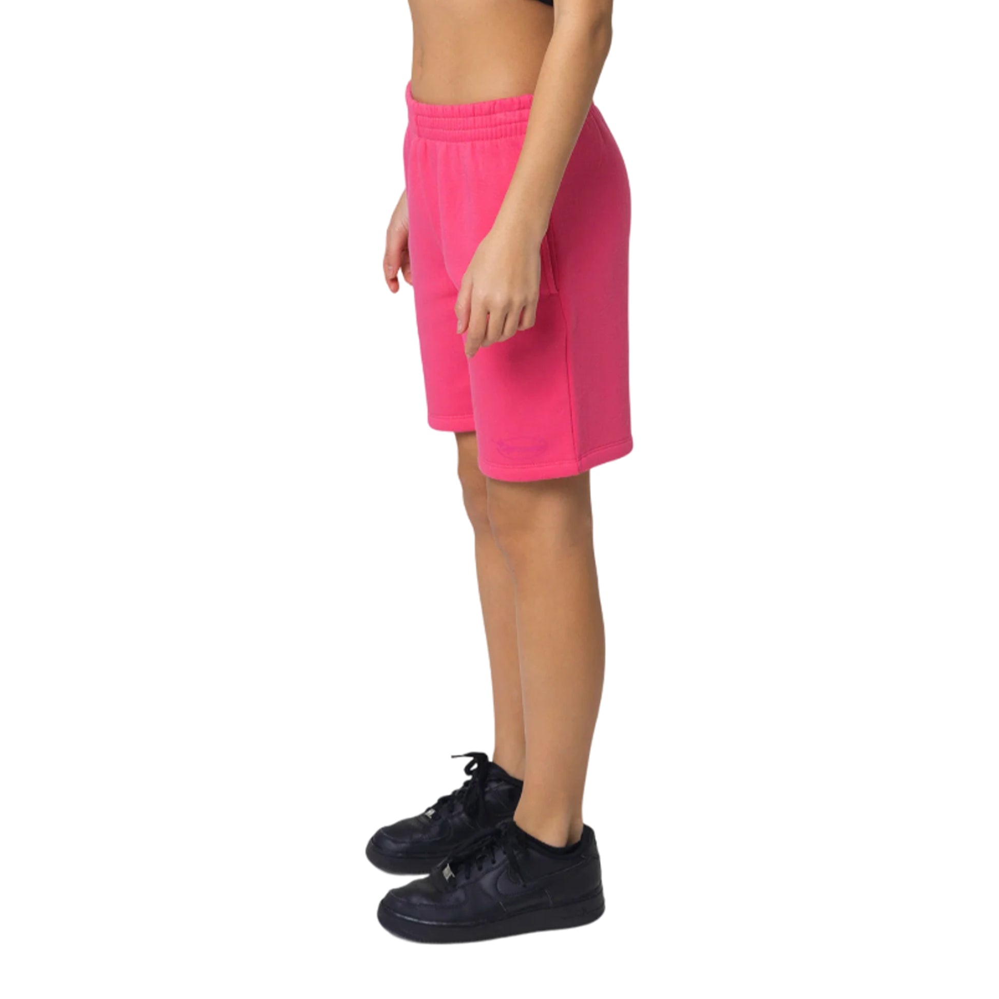 Pink - Side - Hype Girls Y2k Logo Shorts