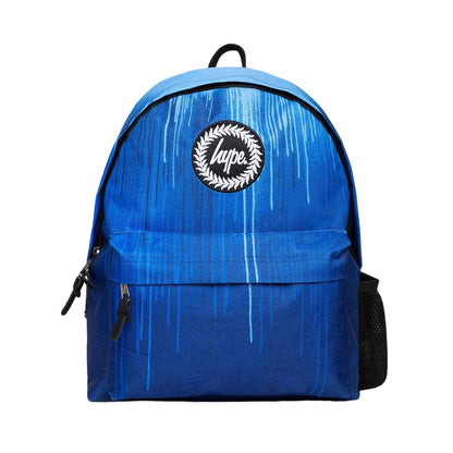 Blue-Black-White - Front - Hype Iconic Drips Backpack