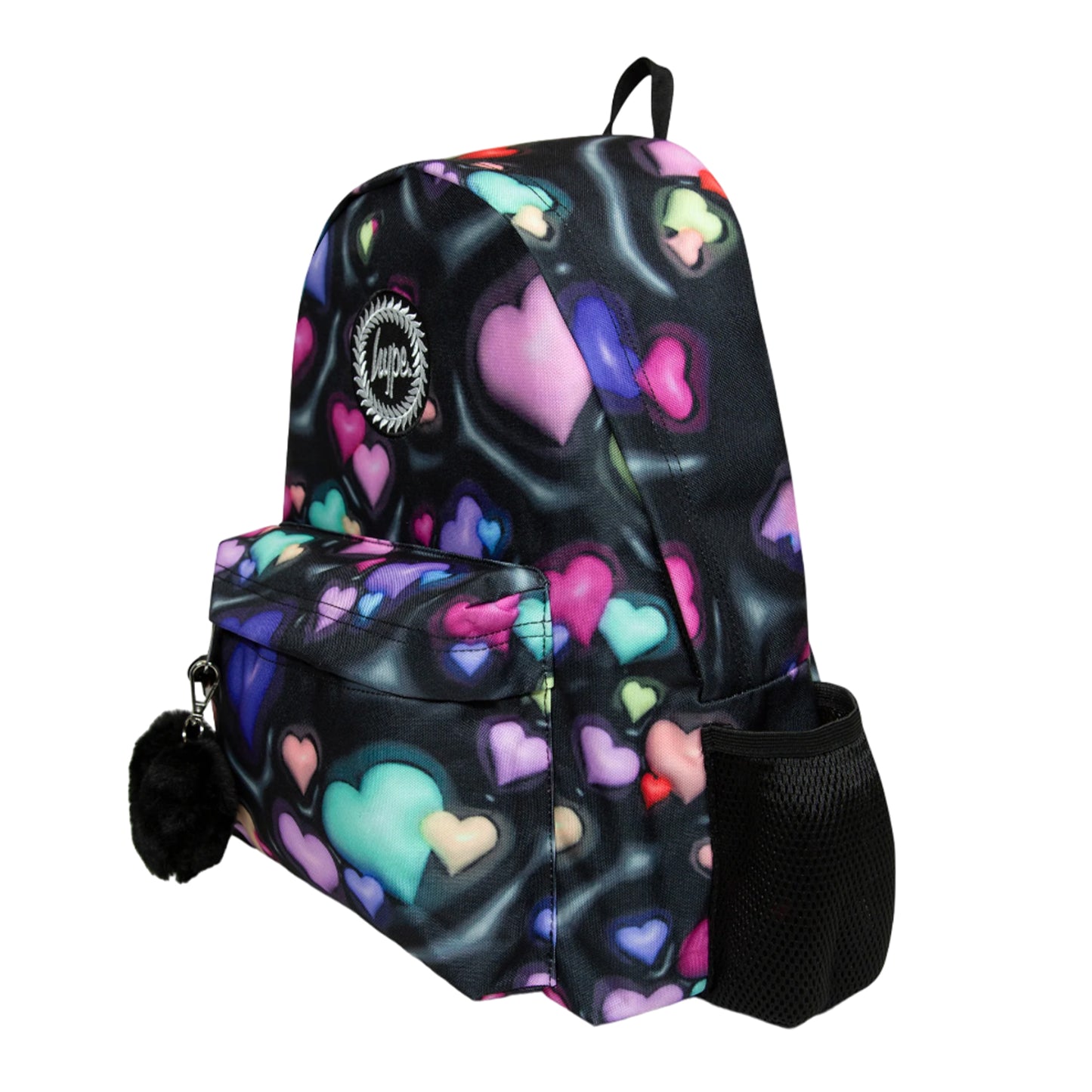 Multicoloured - Side - Hype 3D Hearts Backpack