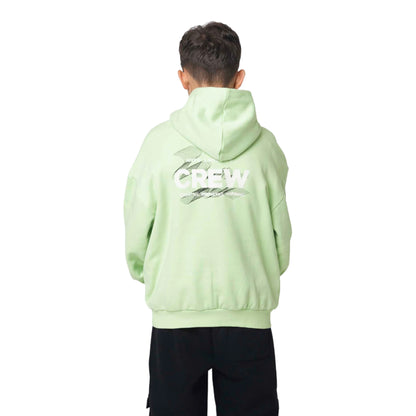 Green - Back - Hype Boys Crew Hoodie