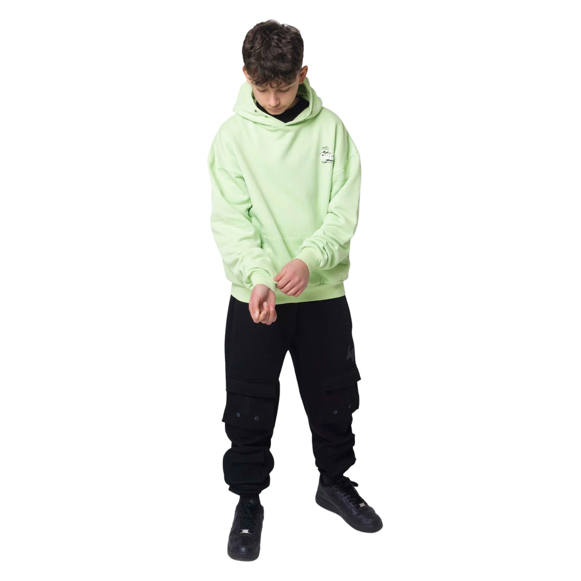 Green - Side - Hype Boys Crew Hoodie