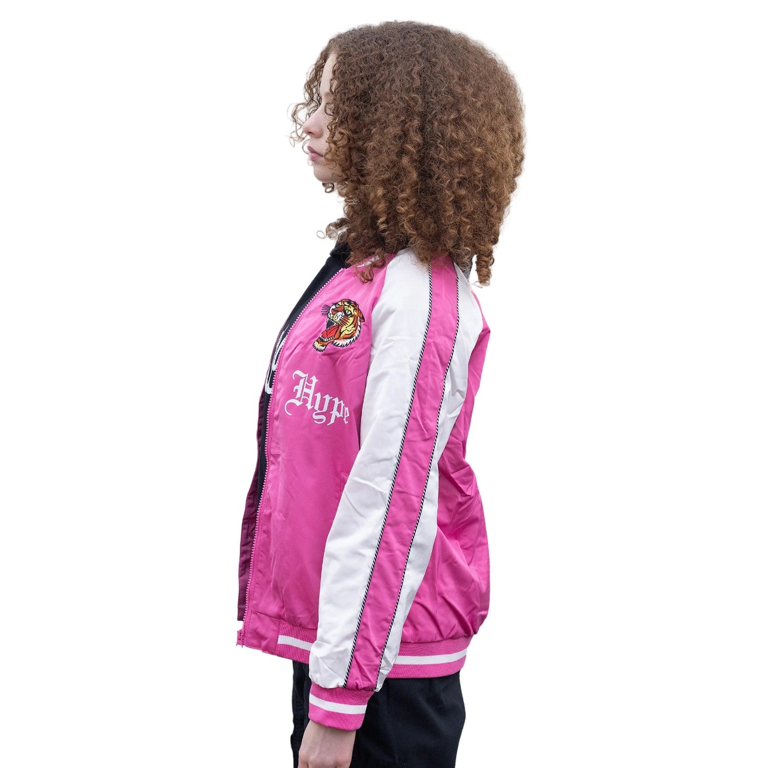 Pink - Side - Hype Girls Tiger Ed Hardy Jacket