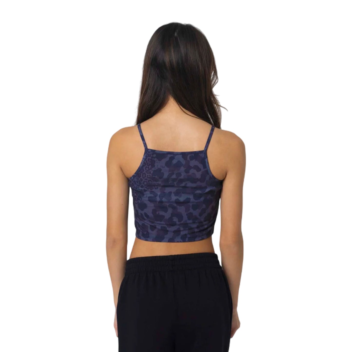 Blue-Black - Back - Hype Girls Leopard Print Crop Top
