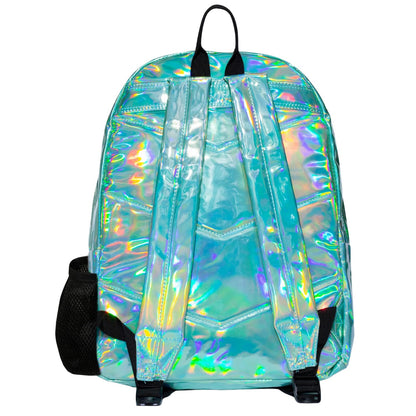 Mint - Back - Hype Childrens-Kids Holographic Backpack