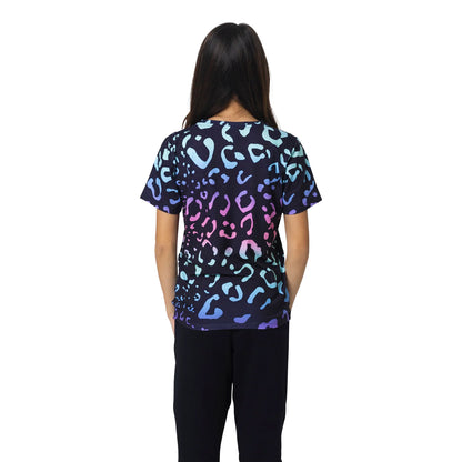 Multicoloured - Back - Hype Girls Gradient Leopard T-Shirt