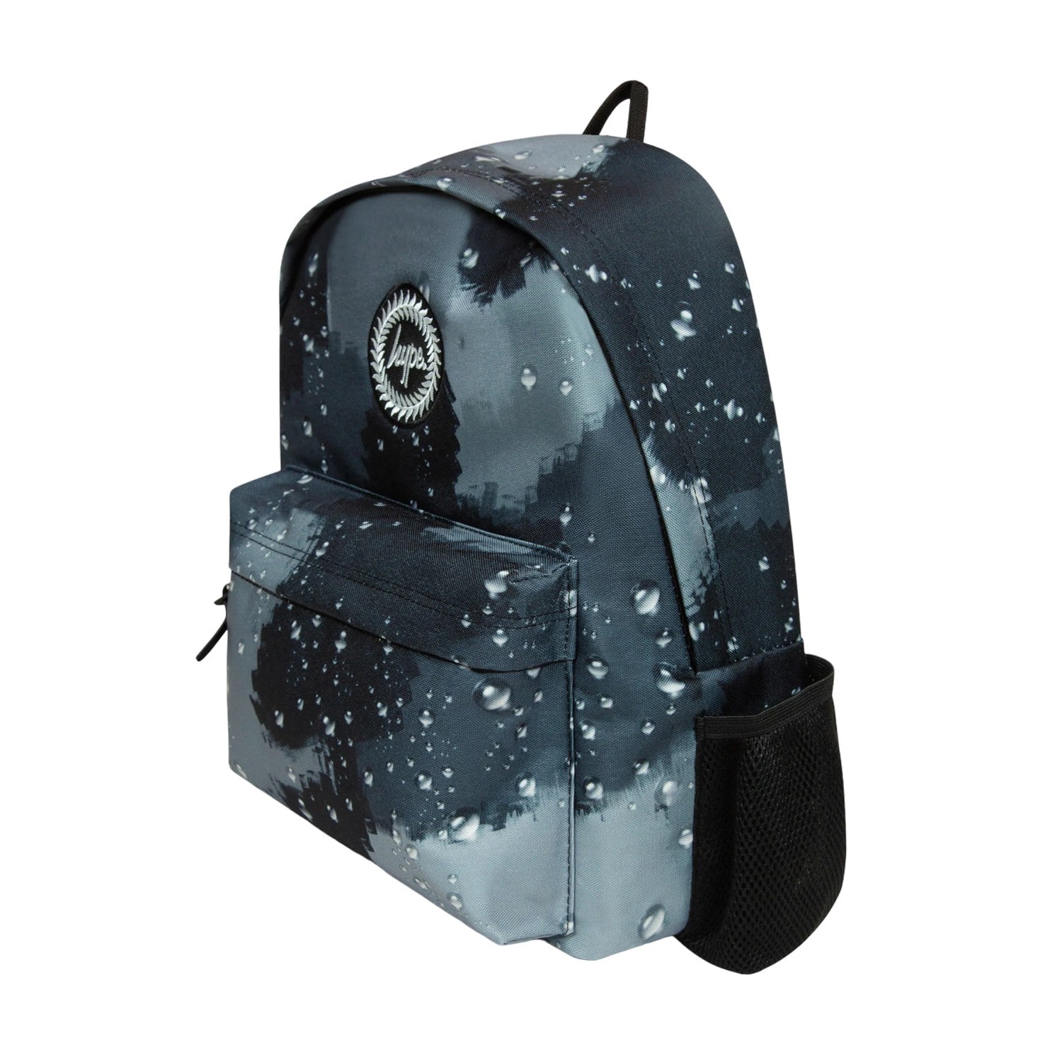 Black - Side - Hype Iconic Raindrop Camo Backpack