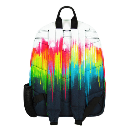 Multicoloured - Back - Hype Drips Backpack