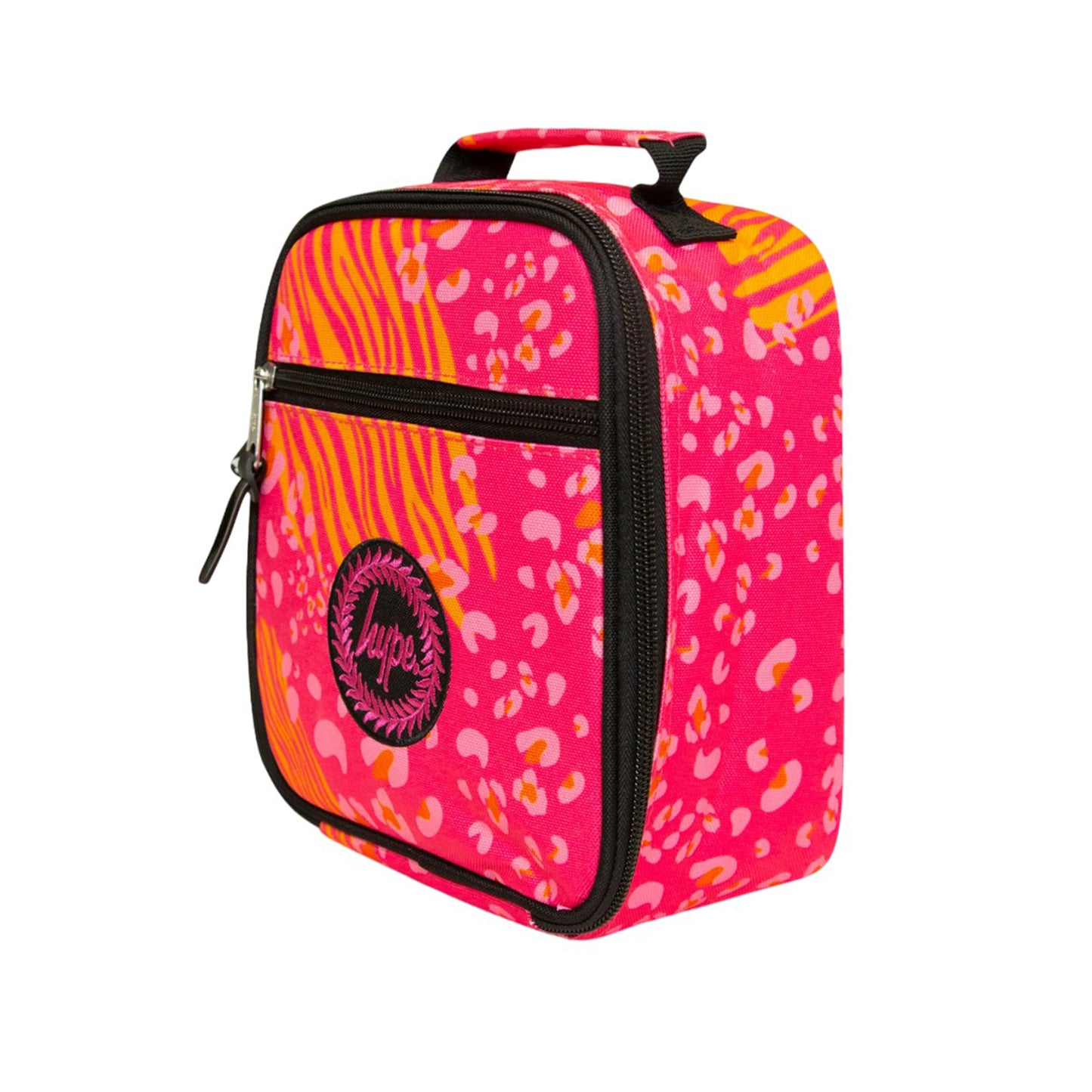 Pink-Orange - Side - Hype Animal Print Lunch Bag